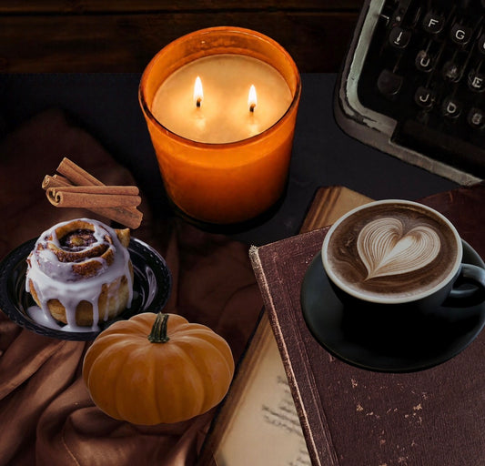 Pumpkin Glazed Cinnamon Rolls Coconut -Soy Candle 8.5oz