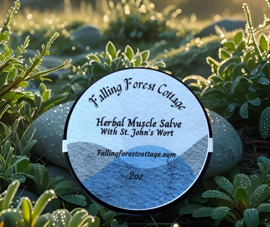 Herbal Muscle Salve – Natural Herbal Muscle Salve for Tension Relief (2oz)