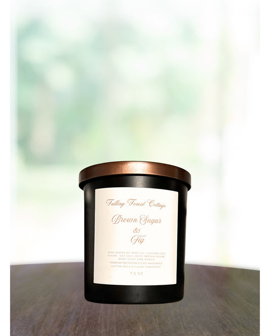 Brown Sugar & Fig Natural Coconut Soy Wax Candle